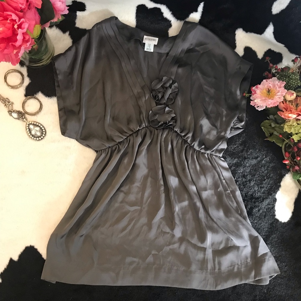 Motherhood maternity silk blouse